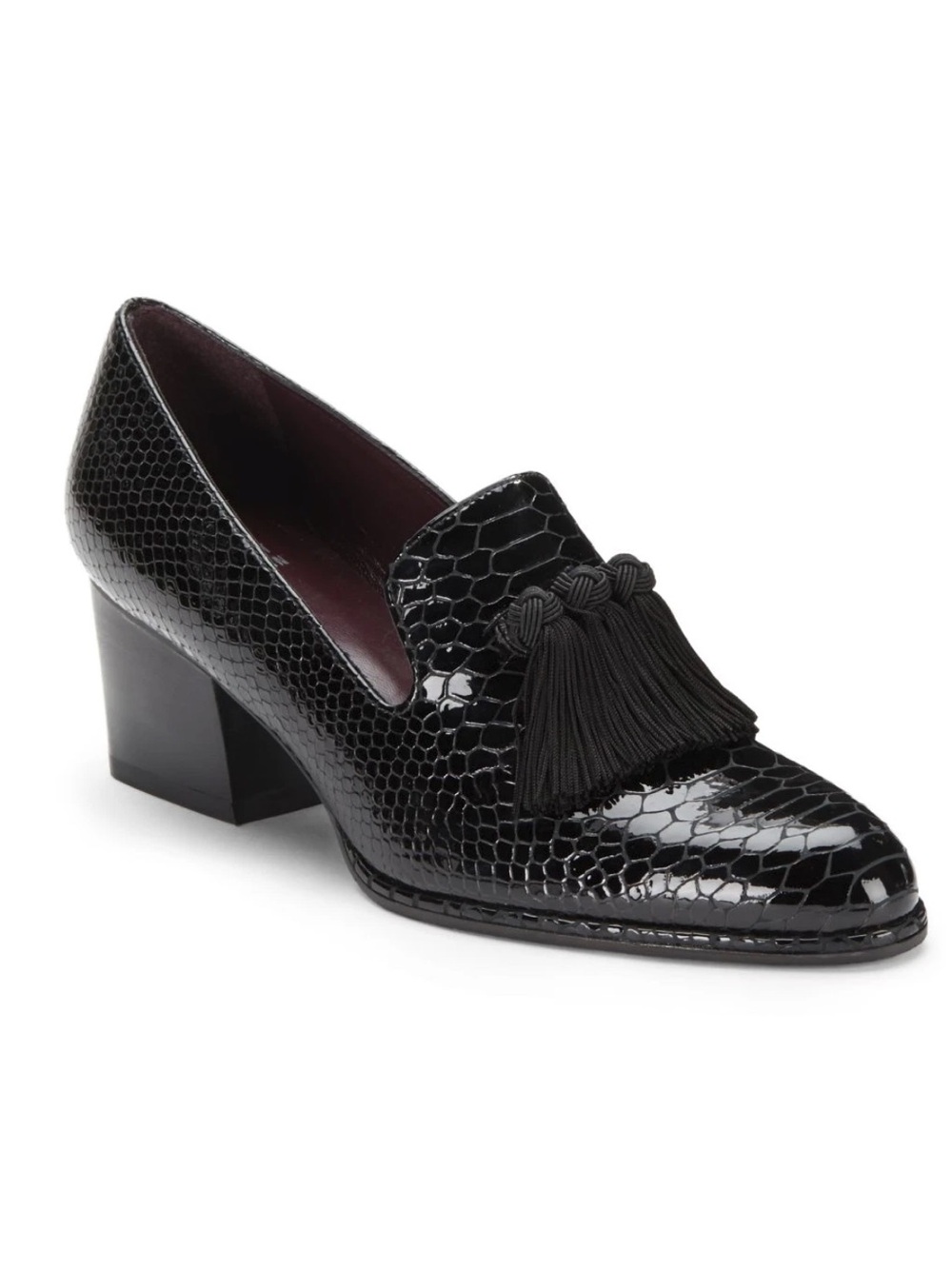 Stuart Weitzman Razmataz Tassel Heeled Loafer size 6.5
